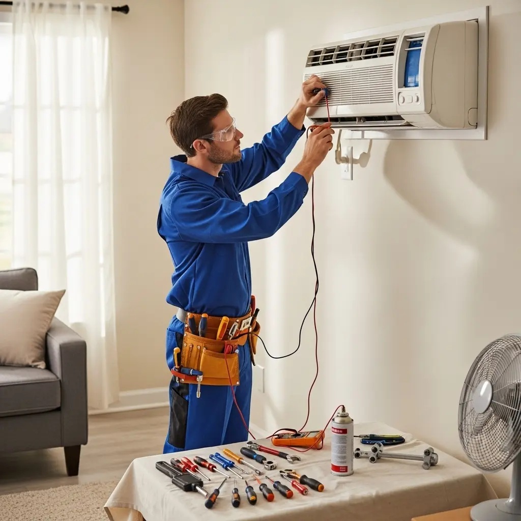 Çeşme Daikin Daikin klima gaz dolumu ve bakım – Enerji verimliliği artırıldı. - Teknik servis örneği